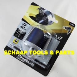 Gatzaagset 25-62 mm 7-delig hoog model aluminium houder | X81005